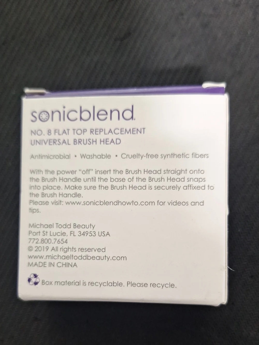 Michael Todd Beauty sonicblend No. 8 Flat Top Replacement Brush Head